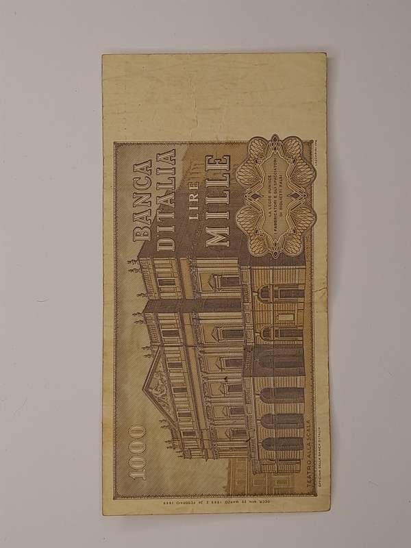 1000 Lire Italy 1969