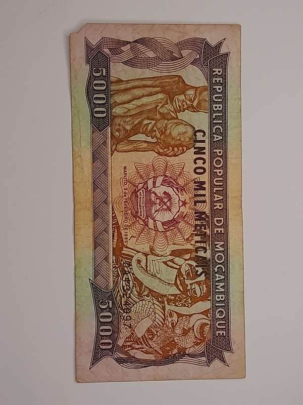 5000 Meticais Mozambique 1891