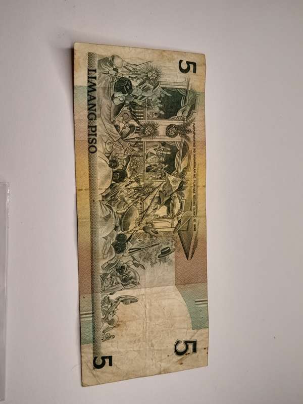 5 Piso Phillipines 1995-1997