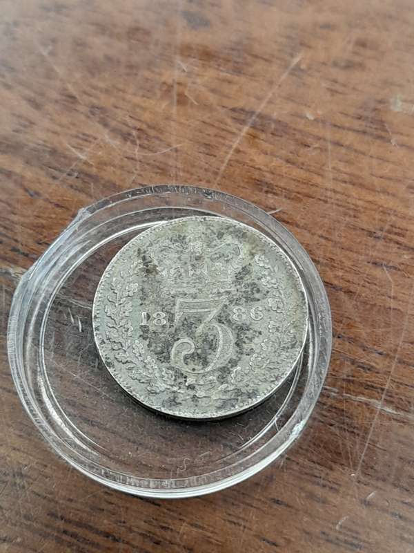 United Kingdom three pence 1886