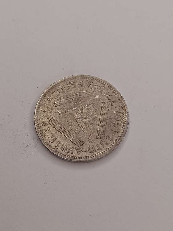 South Africa three pence 1957