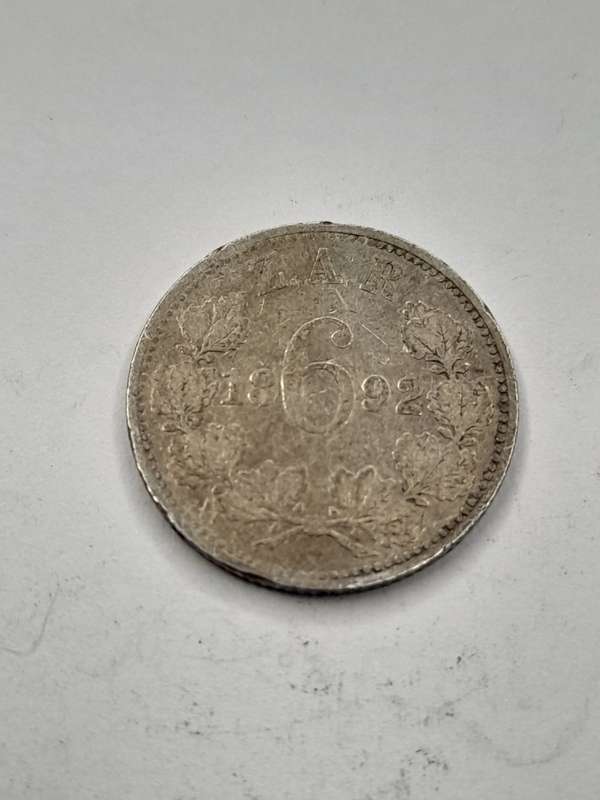 South African Republic six pence 1892