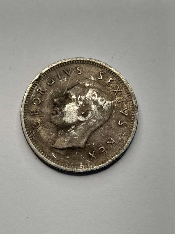 South Africa 1952 six pence