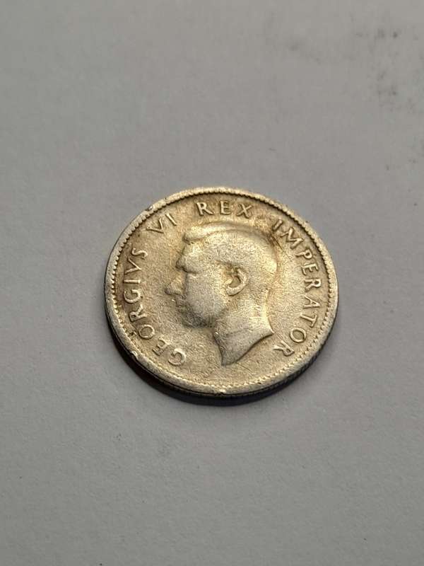 South Africa six pence 1944