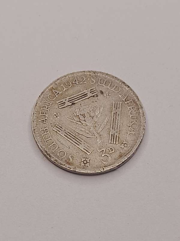 South africa 1942 three pence