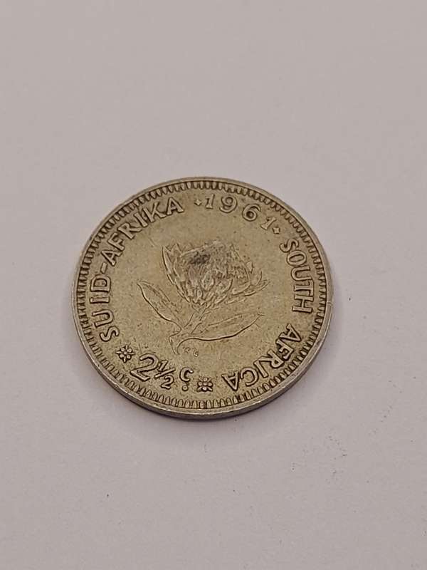 South Africa 2 1/2 cent 1961