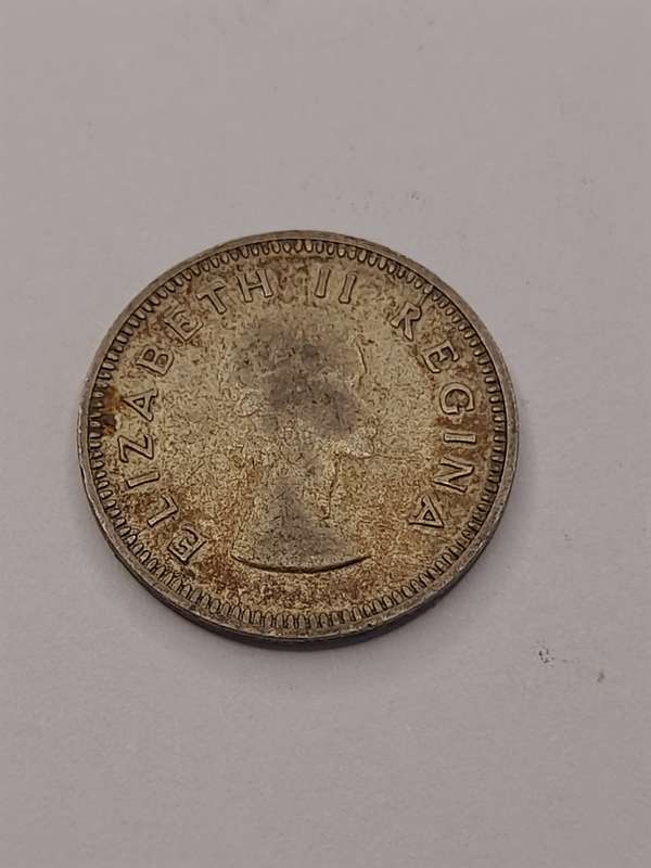 South Africa three pence 1958