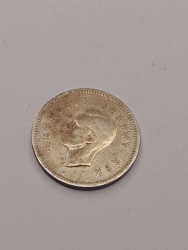 South Africa three pence 1948