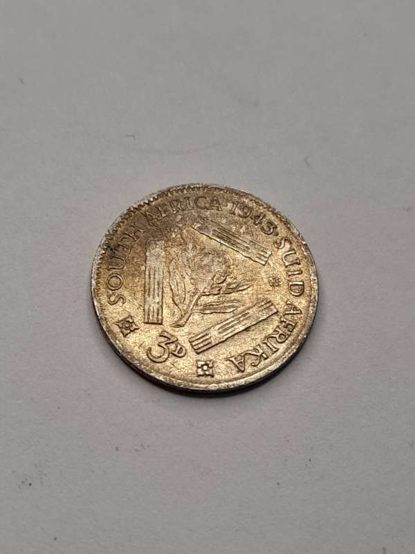South Africa three pence 1943