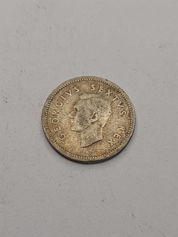 South Africa three pence 1948