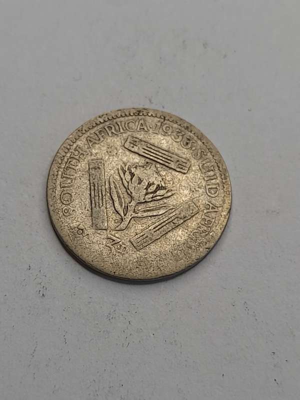 South Africa three pence 1933
