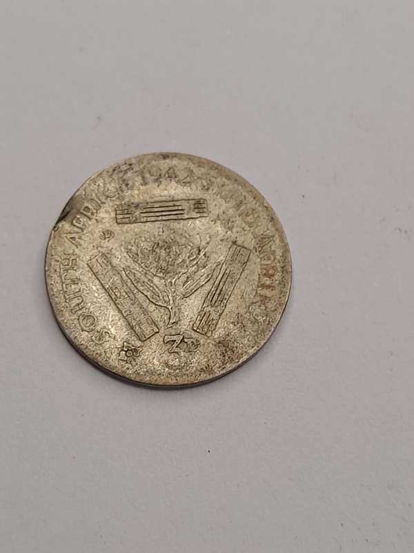 South Africa three pence 1942