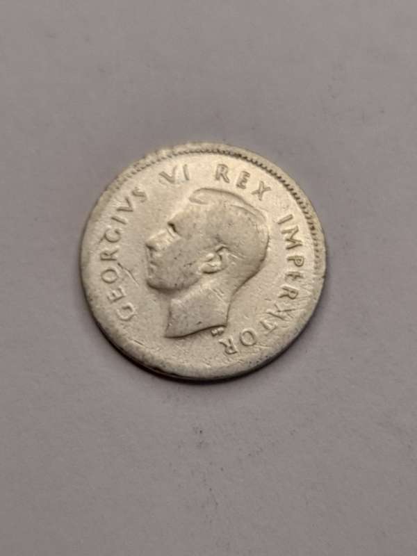 South Africa three pence 1943