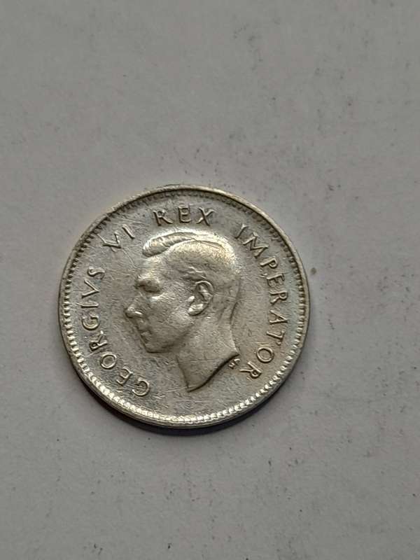South Africa three pence 1943