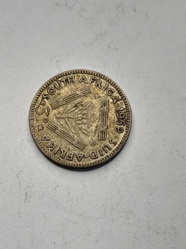 South Africa three pence 1959