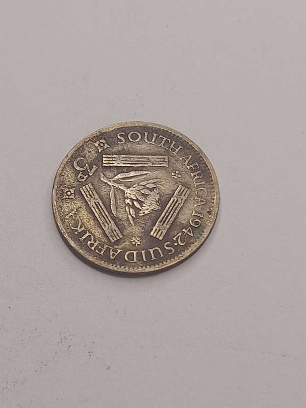 South Africa three pence 1952