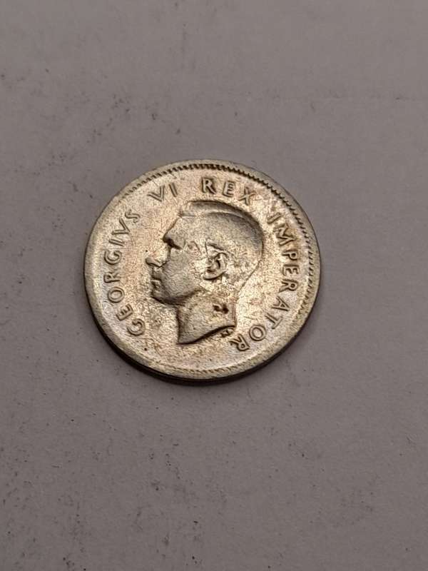 South Africa three pence 1943