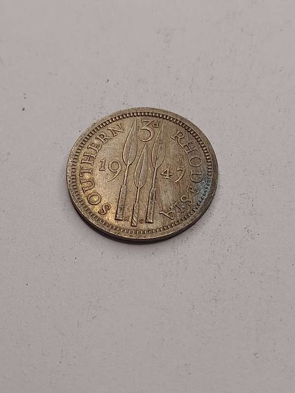 Southern Rhodesia 1947 three pence