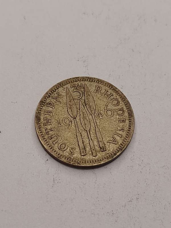 Southern Rhodesia 1946 three pence