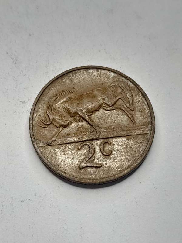 South Africa 1980 2 cents