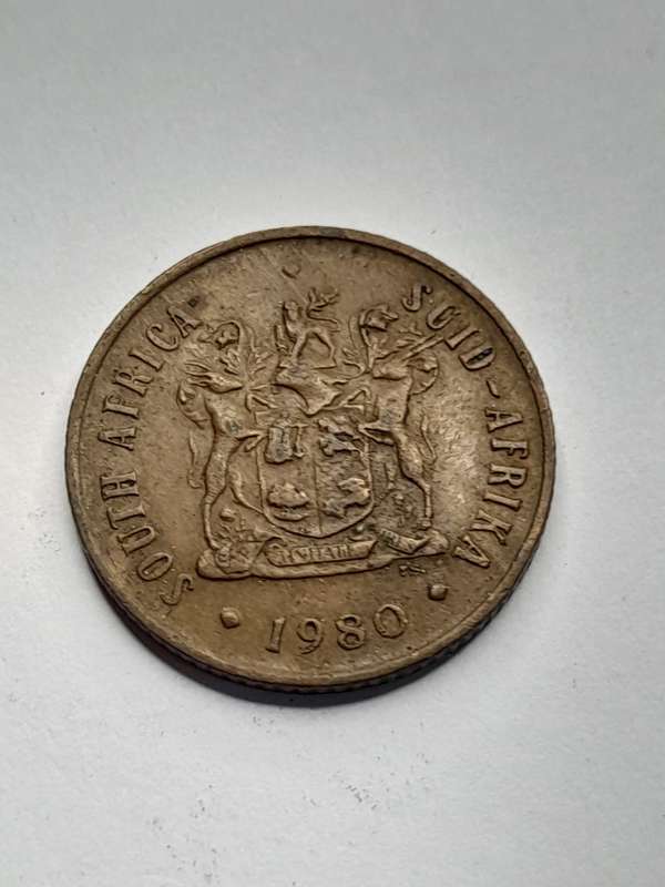 South Africa 1980 2 cents