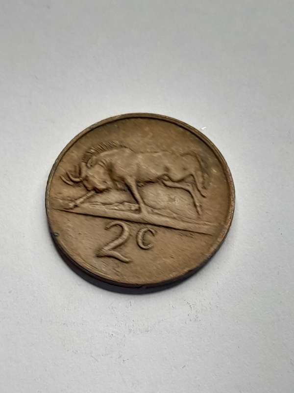 South Africa 2 cents 1976