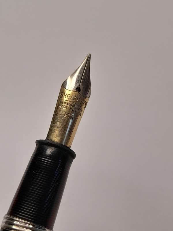 W.A. Sheaffer solid 14ct gold nib