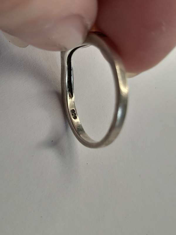 Sterling silver ladies ring Size: K NO BOX
