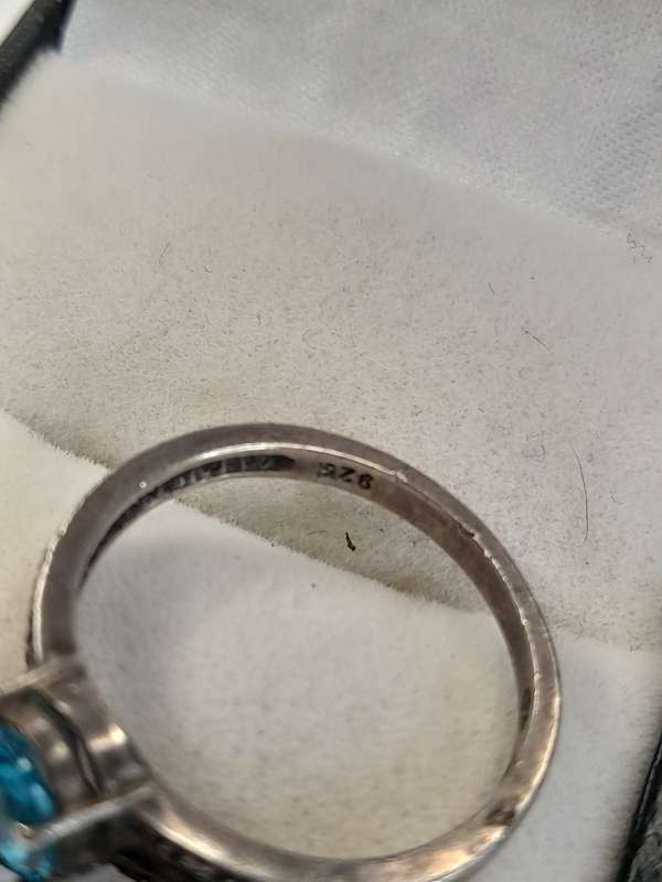 Sterling silver ladies ring Size: P.5 NO BOX