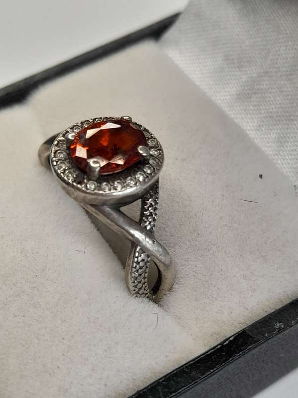 Sterling silver ladies ring Size: P.5 NO BOX