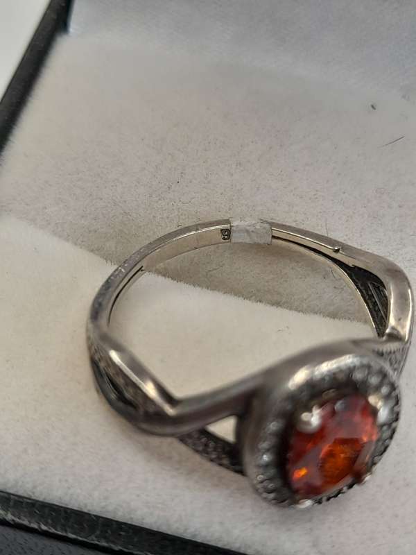 Sterling silver ladies ring Size: P.5 NO BOX