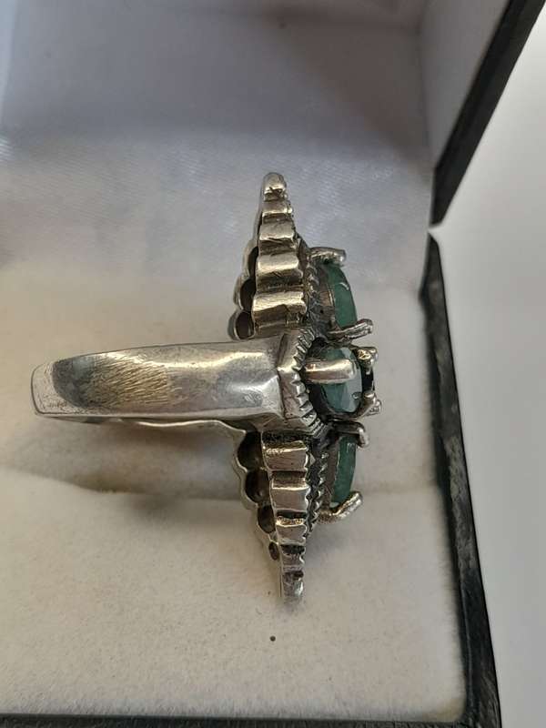 Antique sterling silver ladies ring Size: L.5 NO BOX