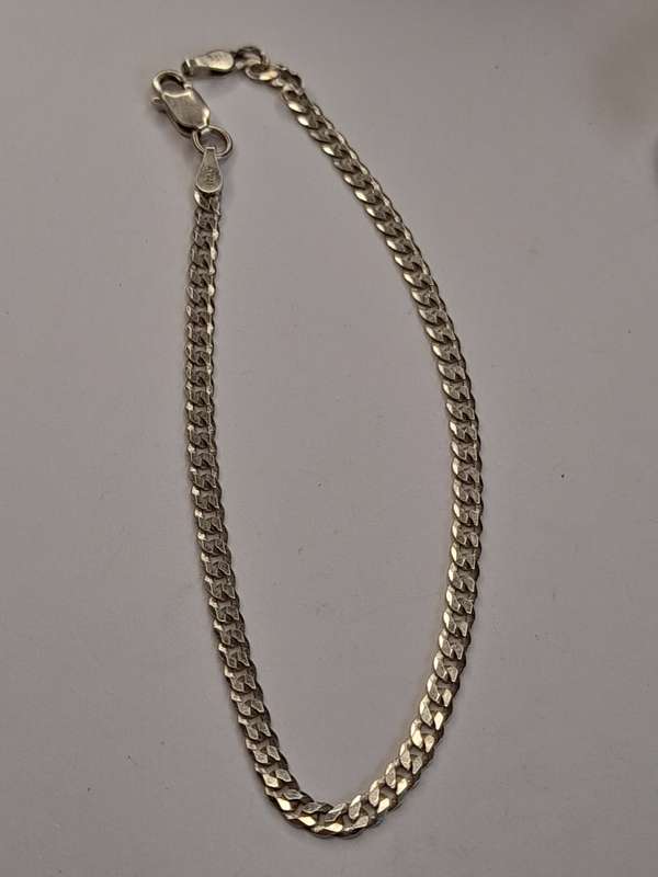 Sterling silver bracelet 195mm long