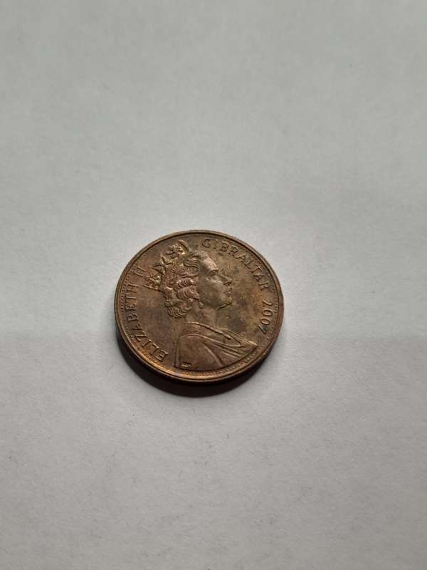 Gibraltar one penny 2007