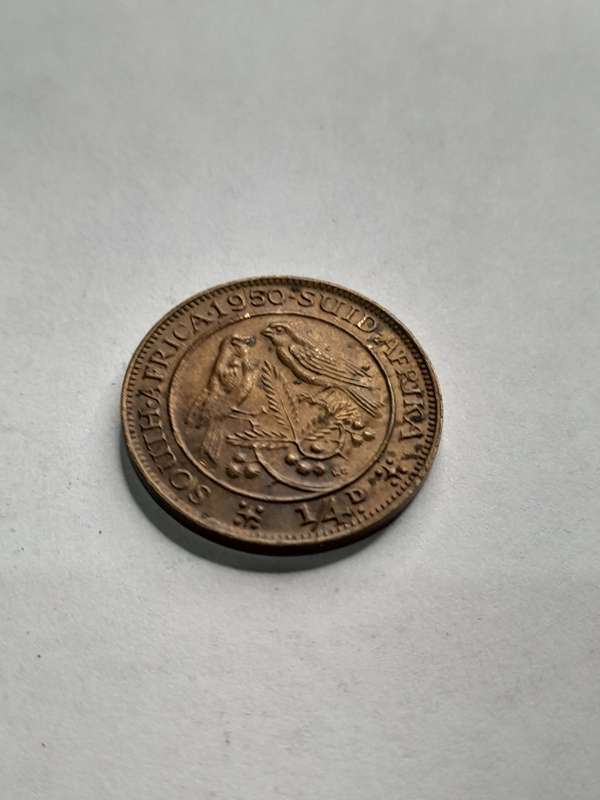 South Africa 1950 1/4 penny