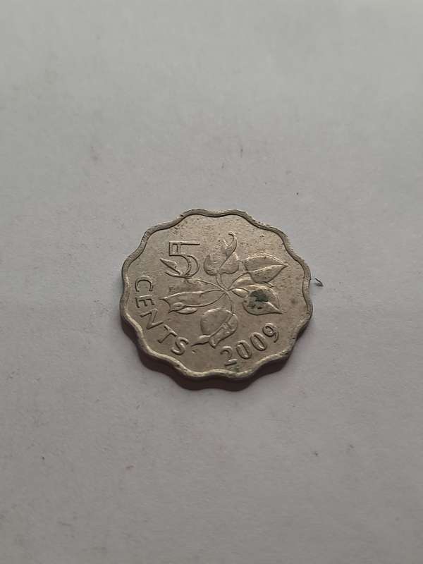 Eswatini Swaziland 2009 5 cent