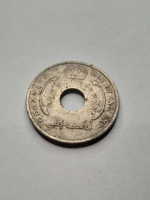 British West Africa 1/2 Penny 1919