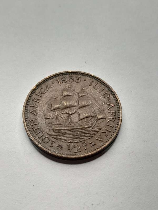 South Africa 1/2 penny 1953