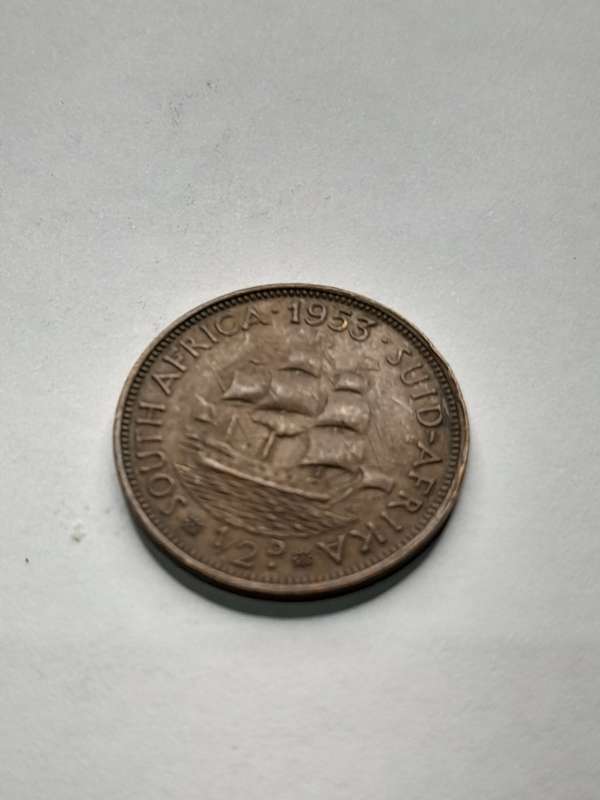 South Africa 1953 1/2 penny