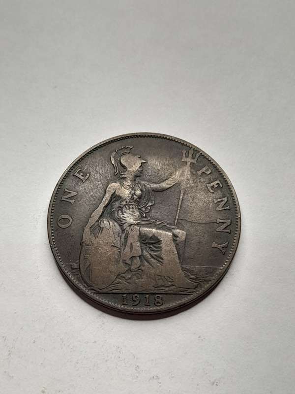 United Kingdom one penny 1918