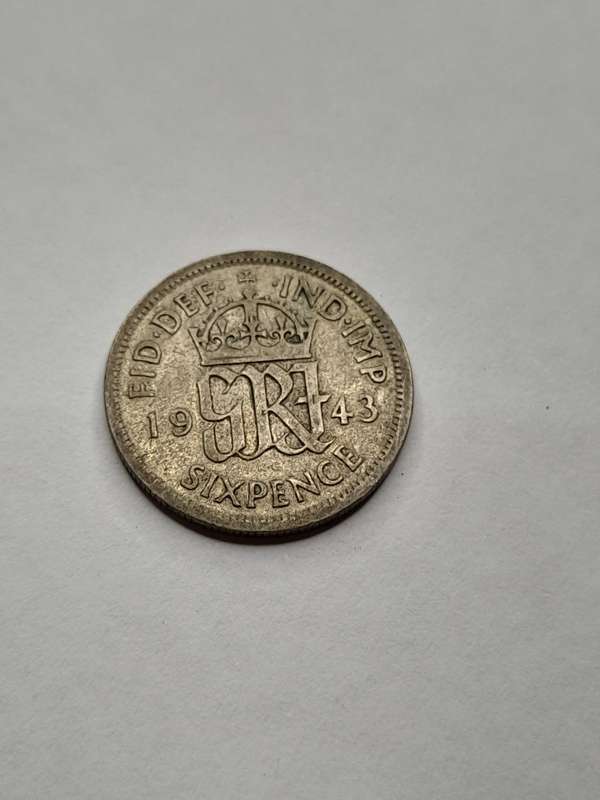 United Kingdom six pence 1943