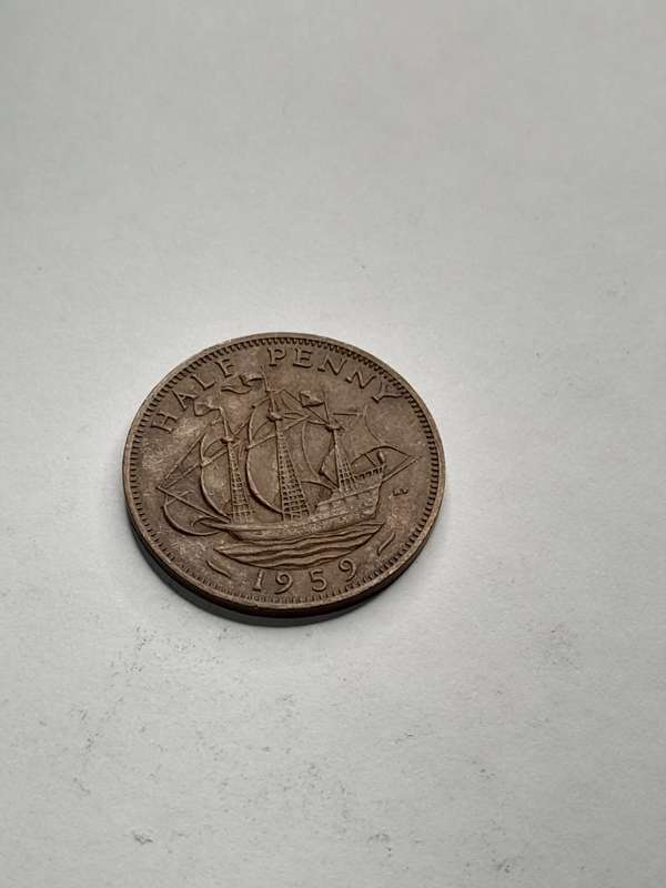 United Kingdom 1/2 penny 1959