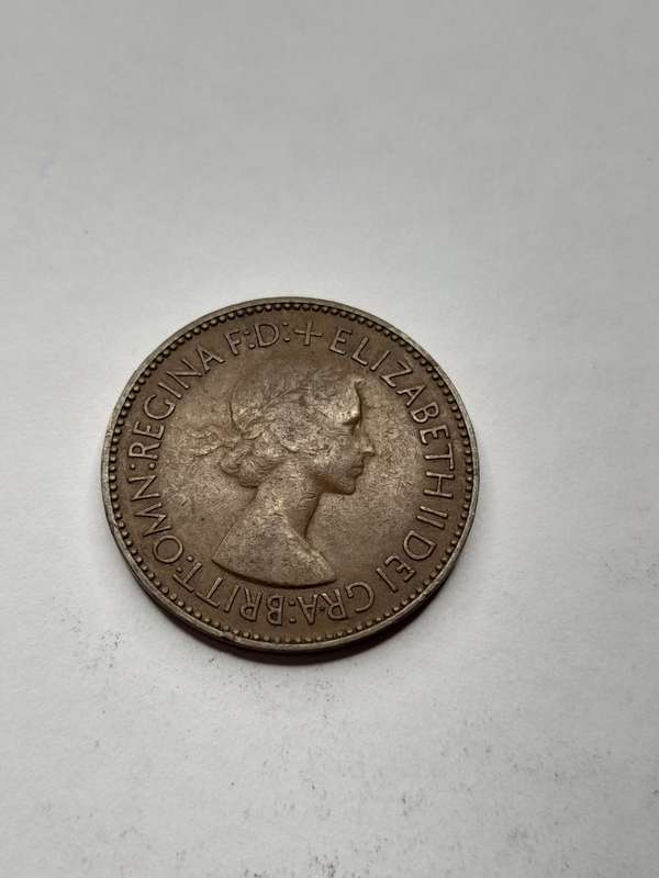 United Kingdom half penny 1953