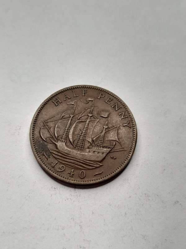 United Kingdom half penny 1940