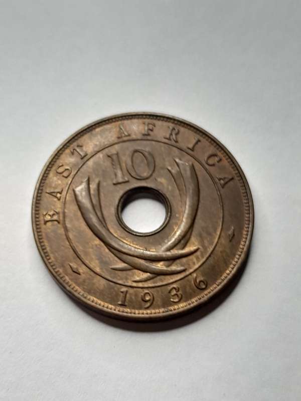 British East Africa 1936 ten cents
