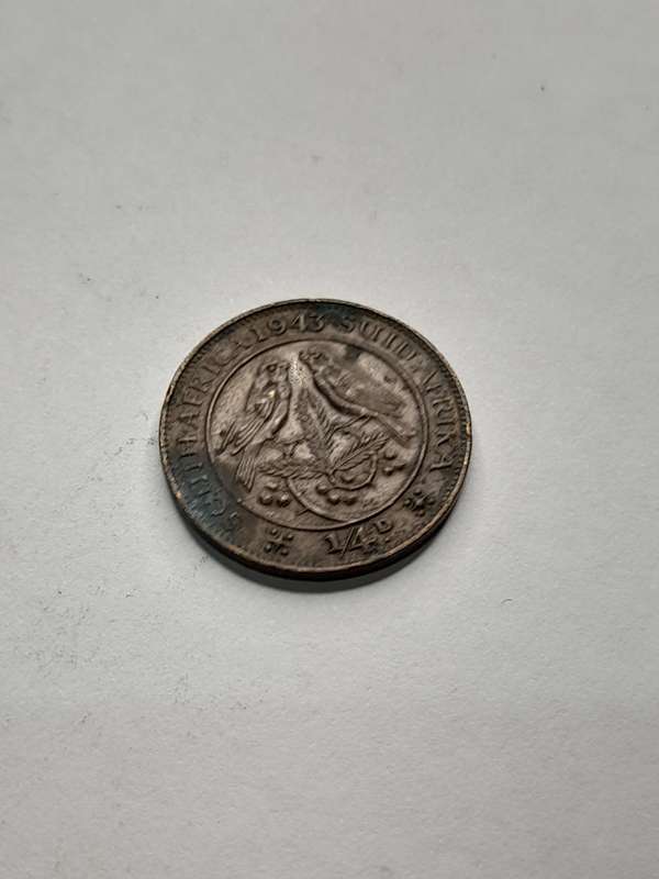 South Africa 1943 1/4 Penny