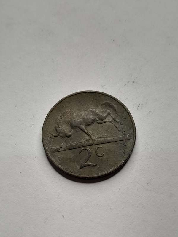 Suid- Afrika 1967 2 cents