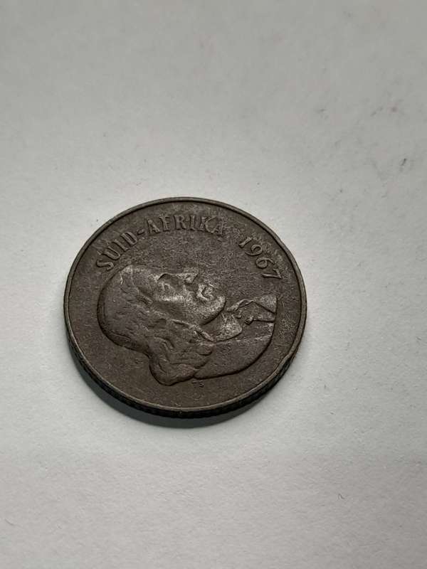 Suid- Afrika 1967 2 cents