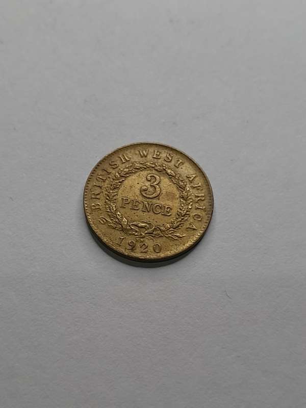 British West Africa 1920 three pence