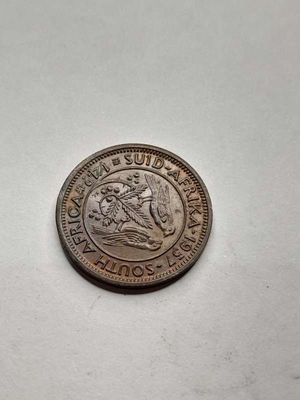 South Africa 1/4 penny 1957